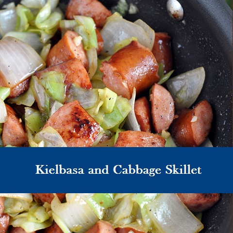 Kielbasa & Cabbage Skillet
