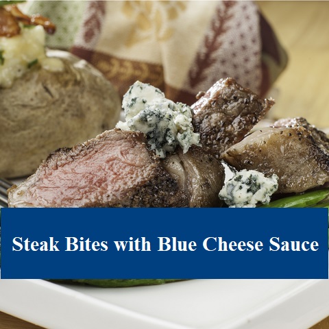 Steak Bites with Blue Cheese Sauce