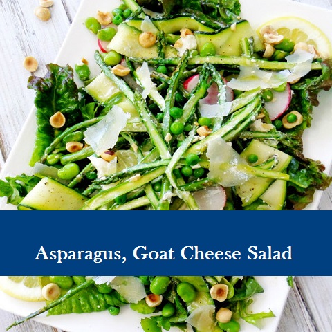 Asparagus, Goat Cheese Salad