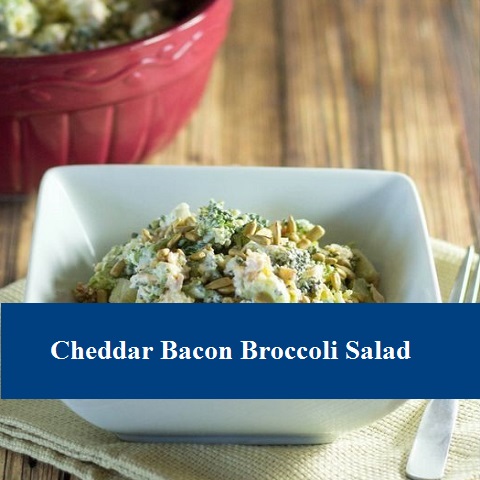 Cheddar Bacon Broccoli Salad